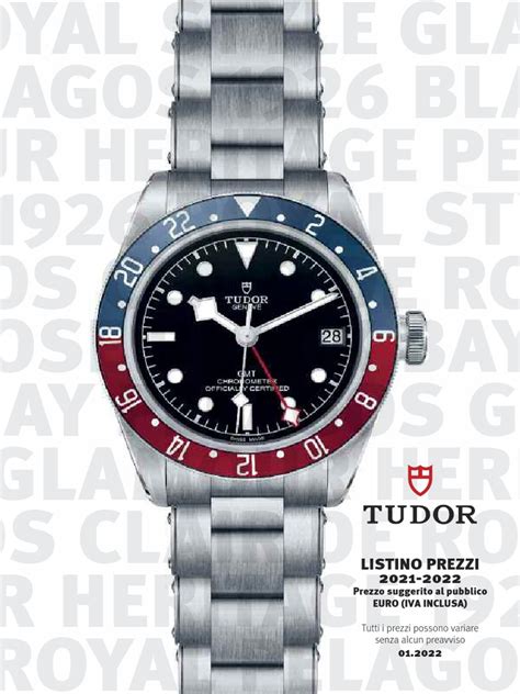 listino prezzi tudor|tudor cronografo prezzo.